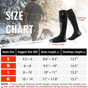 Calcetines Eléctricos Térmicos Casuales de Invierno con Batería Recargable, Antideslizantes, Control por Aplicación, para Esquí, Ciclismo y Snowboard - Product Image 4