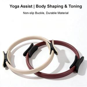 Anillo de Pilates, Círculo Mágico de 15 Pulgadas de Fibra de Vidrio para Fuerza y Flexibilidad, Gimnasio en Casa, Ejercicios de Yoga - Product Image 1
