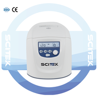 SCITEK équipement de centrifugeuse de sac de sang de grande capacité pour la séparation et la concentration d'échantillon acier inoxydable 14551xg RCF