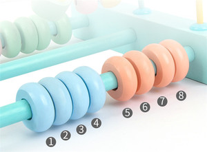 Jouet créatif pour bébé, excellent cadeau : labyrinthe de perles classique en bois avec circuit de perles pour bébés - Product Image 3