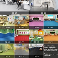 Verschleißfester Umweltfreundlicher PVC-Bodenbelag Kommerzieller Krankenhaus-Hotel-Schul-Wohnungs-Kinder-Teppich Elastisch Chinesischer Grafik