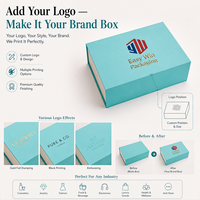 Caja de cartón de lujo ecológica con logotipo impreso laminado personalizado, base y tapa de papel para regalo, para cosméticos y alimentos.