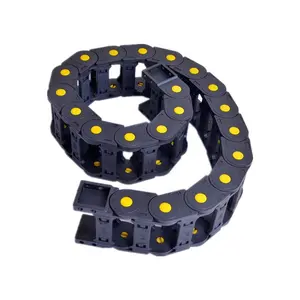 China factory OEM engineering PA66 PA6 Nylon plastic fully enclosed bridge towing engineering tank cable carrier drag chain