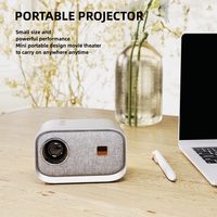 BT Electronic Focus Android 9.0 Mini projecteur vidéo portable Home cinéma natif 720P