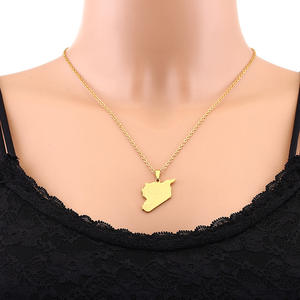 Teel ilver 18K antiguo con nombre yrian RAB public epublic namel namyria ational lag AP endant Hain ecklace - Product Image 6