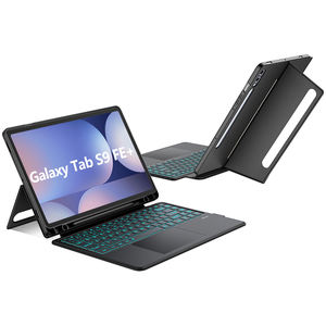 Étui <span class=keywords><strong>clavier</strong></span> détachable pour Galaxy Tab S10 + S9 FE + 12.4 pouces 7-RGB rétro-éclairé Touchpad <span class=keywords><strong>clavier</strong></span> <span class=keywords><strong>housse</strong></span> <span class=keywords><strong>de</strong></span> <span class=keywords><strong>protection</strong></span> - Product Image 1