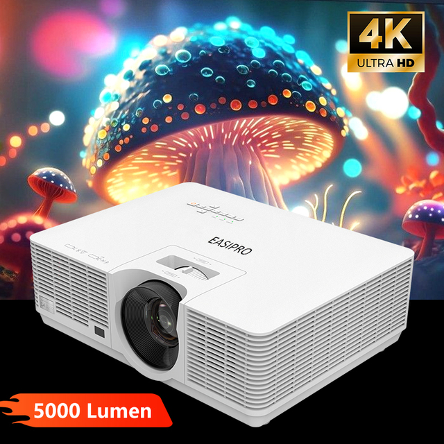 Wholesale 5000LM High Brightness Short Throw Video Home Theater Cinema Interactive Games Office Schools 4k DLP Laser Projector
