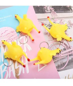 Simpatico Portachiavi Squishy a Forma di Pulcino che Deposita Uova, Portatile per Decorazione Scrivania, <span class=keywords><strong>Auto</strong></span>, Zaino e Giocattolo Antistress da Spremere per Alleviare lo Stress - Product Image 6
