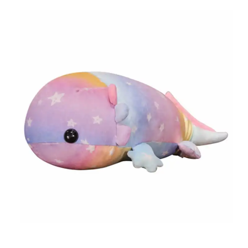 Wholesale Factory Custom Logo Kid Child Baby Personalized Soft Plushies Rainbow Colorful Axolotl Plush Toys Stuffed Animals Gift