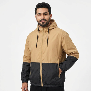 Unique Style Solid Color <b>Men</b> Windbreaker <b>Jacket</b> Lightweight Contrasting Colors High Quality Hot Sale Outdoor <b>Jacket</b> For <b>Men</b> - Product Image 1