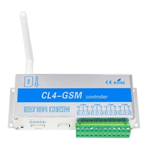 Contrôleur de relais 4 canaux GSM <span class=keywords><strong>SMS</strong></span> APP CL4-GSM pour ouvre-porte, avec surveillance de la température et de l'humidité, et alarme de panne de courant - Product Image 1