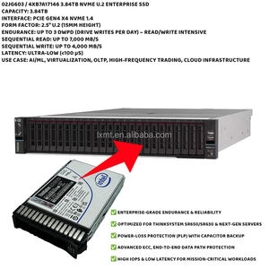 Tersedia stok 02JG603 Len len-ovo ThinkSystem <span class=keywords><strong>2</strong></span>.5 'U.<span class=keywords><strong>2</strong></span> 3.84TB RI NVMe PCIe 4.0*4 HS SSD - Product Image 5