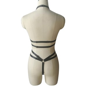 Nightclub Party Club Wear abito sexy lingerie pizzo maturo nero lingerie sexy che mostra vagina - Product Image 4