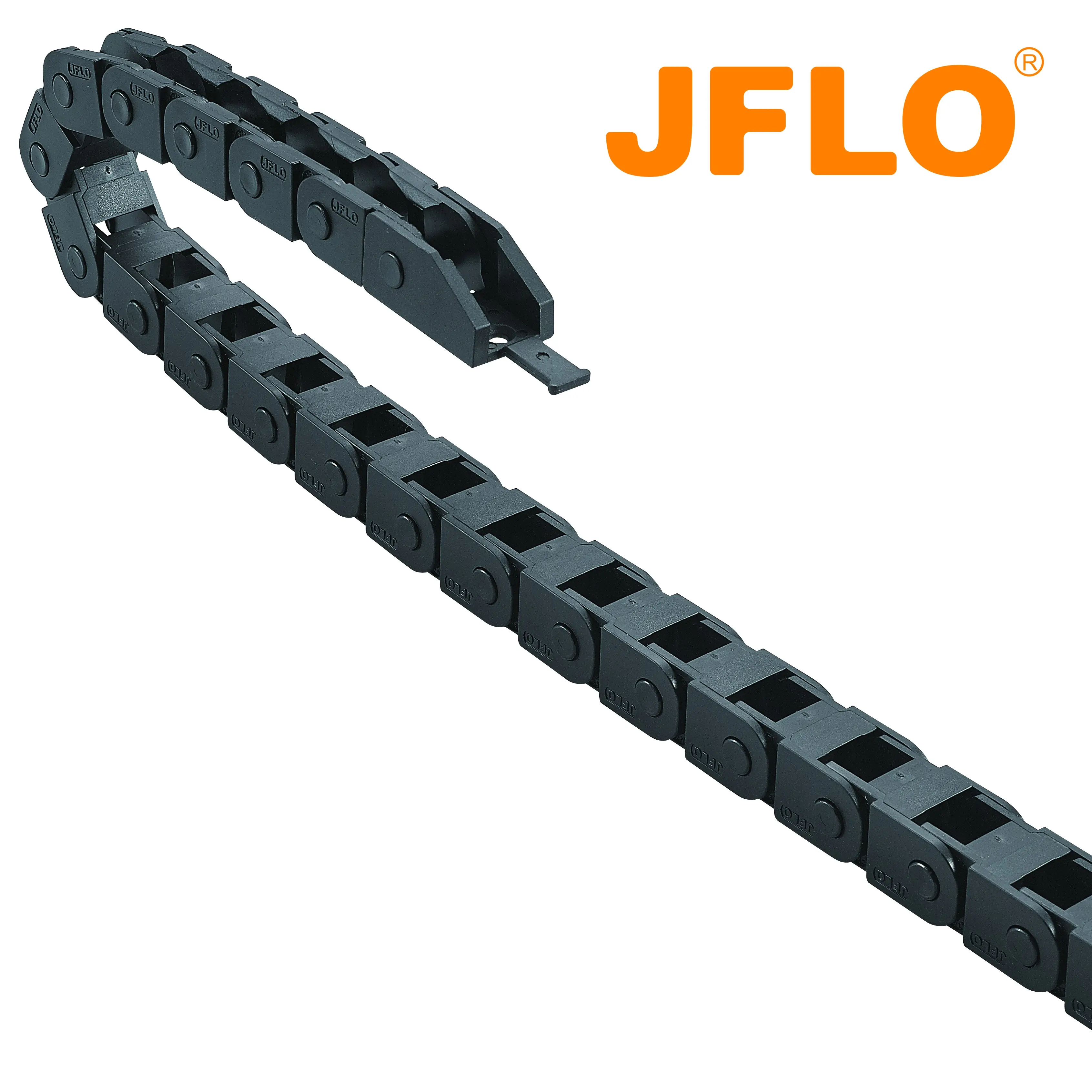JFLO China supplier plastic cable chain  mini size of JE10mm convenient type  easy install cable chain