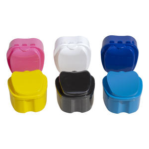Apple-Shaped Plastic <b>Denture</b> Case PP <b>Denture</b> <b>Box</b> <b>for</b> Molar and Retainer Care Dental Case <b>for</b> Optimal Oral Health - Product Image 4