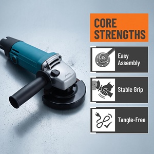 Amoladora Angular Eléctrica <span class=keywords><strong>de</strong></span> Alta Calidad, Portátil, <span class=keywords><strong>de</strong></span> Velocidad Variable, para Uso Doméstico e Industrial, para Cortar y Desbastar - Product Image 3