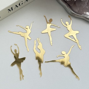 Décoration de gâteau en acrylique « Honey And Sweetness Ballet Girl », lot de 6 pièces, pour fête d'anniversaire - Product Image 3