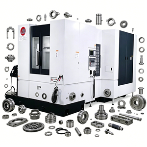 Centre d'usinage horizontal CNC à moyenne capacité, monomandrin BT40, système de commande Siemens - Product Image 1