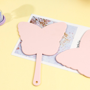Nuovo all'ingrosso a forma di farfalla palmare <span class=keywords><strong>specchio</strong></span> per il trucco per studenti portatile HD in plastica <span class=keywords><strong>specchio</strong></span> per il trucco per ragazze piccolo <span class=keywords><strong>specchio</strong></span> - Product Image 3