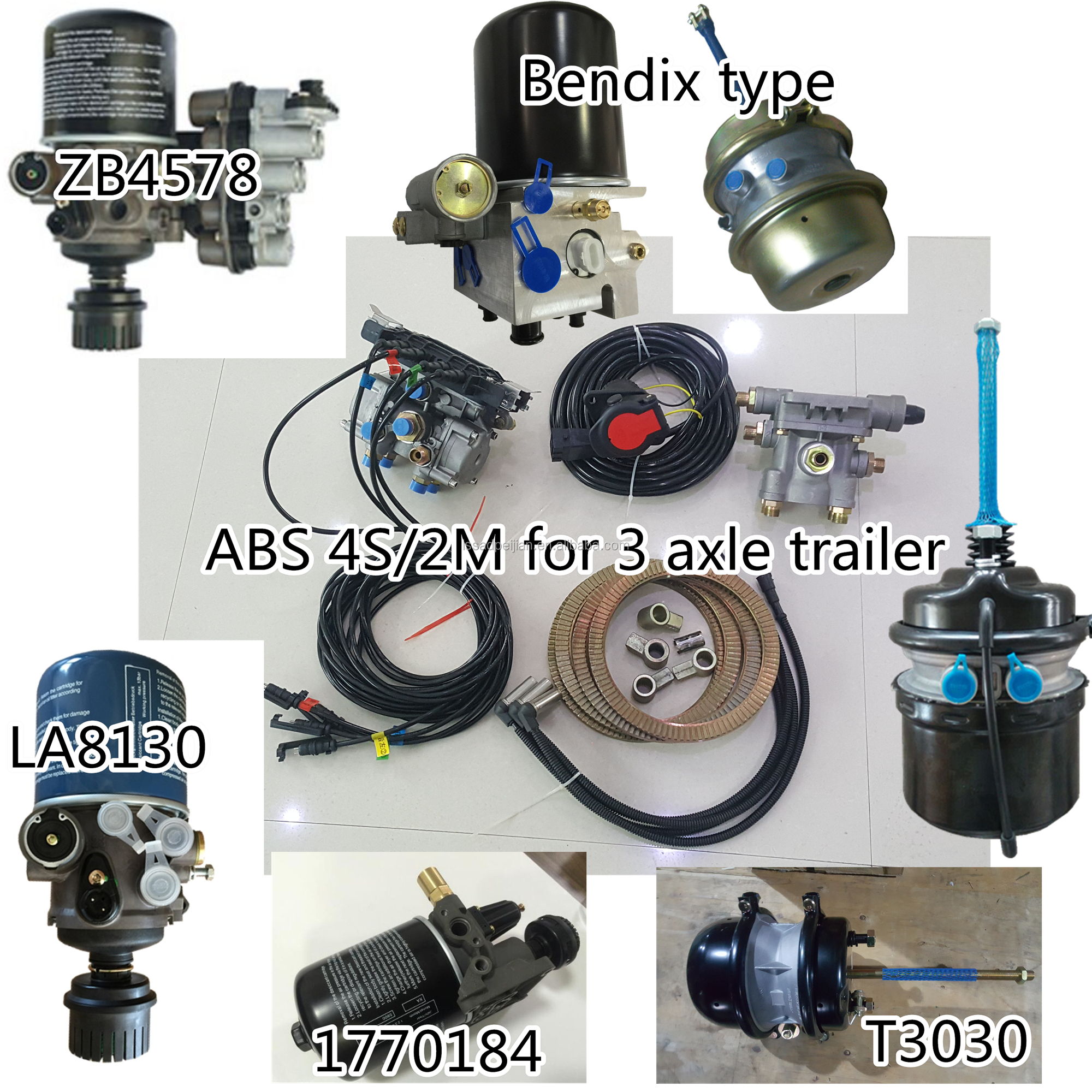 ABS EBSトラックトレーラーブレーキ部品（ベンディックス、ワブコ 