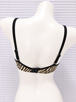 Soutien-gorge push-up personnalisé à imprimé zèbre, doux, sans couture, avec armatures, confortable, lingerie féminine, OEM ODM, vente en gros
