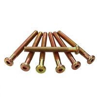 Zinc Plated Flat Head Hex Socket Bolt Iron Carbon Steel M6 Metric Grade 4.8 Fastener for Furniture Assembly
