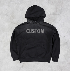 Sudadera con Capucha Unisex Vintage de Color Sólido con Diseño Estampado, Tejido de Poliéster/Algodón, Corte Holgado, Cierre de Cremallera, Logotipo Personalizado en la Parte Delantera - Product Image 4