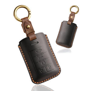 Funda de cuero para llave de coche, nueva funda de llave vintage adecuada para coches Cadillac CTS/XTS más antiguos, funda de cuero genuino hecha a mano - Product Image 5
