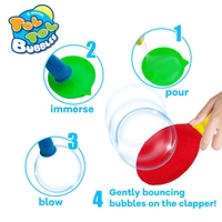 Ensemble de jouets à bulles en plastique élastique non gonflable pour enfants avec bulles de savon rebondissantes et tactiles pour les jeux de fête en plein air - pour tous les âges