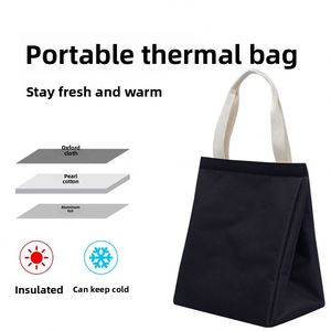 Large Capacity Oxford Cloth Insulated <b>Cooler</b> <b>Bag</b> Portable Reusable Lunch <b>Bag</b> Custom Eco-Friendly for Campus Office Use Exported - Product Image 2