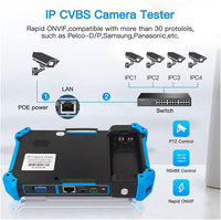 Testeur de caméra IP CCTV IPC-5200C Plus avec moniteur LAN, 4K CVI TVI SDI, écran tactile IPS 8MP et traceur de câbles