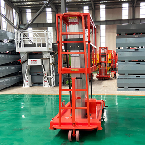 Plataforma Elevadora Móvil de Mástil Vertical Hidráulica con Certificación CE, Plataforma de Elevación de Doble Mástil de Aleación de Aluminio - Product Image 3