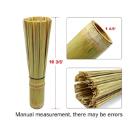 2 Paket Sikat Wok Bambu Buatan Tangan Gaya Cina 100% Alami Ganzhou Bebas Logam Ramah Lingkungan Pembersih Terisolasi untuk Besi Cor Karbon