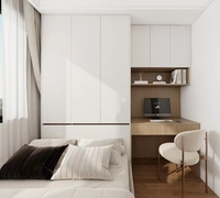 Armoire haute pour bébé Armoire de rangement pour chambre à coucher Panneau en mélamine Portes en bois Design moderne Écologique Durable Personnalisable