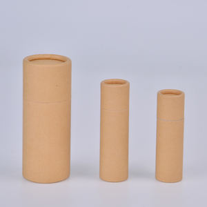 Hersteller Zylinder weiß schwarz Kraft benutzer definierte 0,3 Unzen 0,5 Unzen 2 Unzen Push-up Papier Lippen balsam Röhren Verpackung - Product Image 4