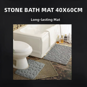 מחצלת אמבט סיטונאי 40*60 ס "מ אזור פוליאסטר שטיח עם אנטי החלקה גיבוי מים מהיר ספיגת מים - Product Image 2