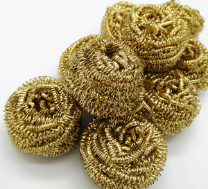 Губка для чистки кастрюль золотого цвета, кухонная щетка для чистки на спирали, скребок для кастрюль из нержавеющей стали - Product Image 3