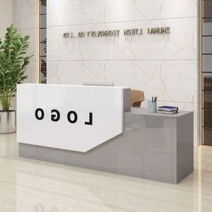 Moderne eenvoudige Amerikaanse stijl tandheelkundige boog bakken verf commerciële salon kantoor hotel receptie gemaakt paneel - Product Image 6