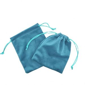 Sac de rangement pour bijoux en velours exquis, logo personnalisé, petite pochette à cordon pour pierres précieuses, montres, emballages de bijoux recyclables - Product Image 2
