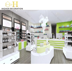 ديكور داخلي لمتجر طبي، رفوف صيدلية خشبية، خزانة عرض للصيدلية - Product Image 6