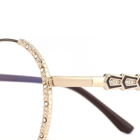 Nuevas Monturas de Gafas de Metal con Diseño de Moda Ojo de Gato para Todo Tipo de Rostro, Gafas con Patillas de Resorte