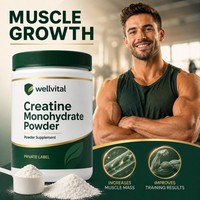 Créatine monohydrate en poudre pour la récupération musculaire, soutien à l'entraînement intensif, fabriquée par le fabricant
