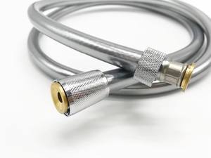 Tuyau de <span class=keywords><strong>douche</strong></span> <span class=keywords><strong>court</strong></span> <span class=keywords><strong>flexible</strong></span> en silicone pour salle de bain en PVC argenté IProSan - Product Image 2