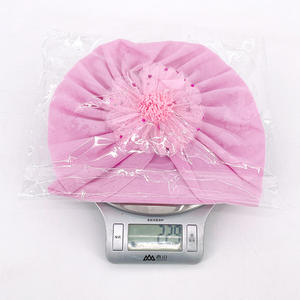 2022夏季新款薄款可爱婴儿头巾花可爱儿童女童学步帽婴儿新生五角星平纹平纹派对头饰 - Product Image 4