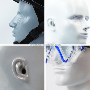 Tête de mannequin homme XINJI blanc mat, tête de mannequin professionnelle pour l'affichage de casques, écouteurs, consoles de jeux, chapeaux, perruques, bijoux - Product Image 2
