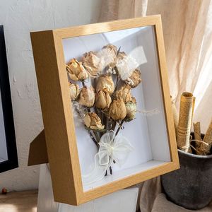 Bóng sâu hộp hiển thị trường hợp hình ảnh khung tùy chỉnh MDF gỗ 3cm 5cm sâu 8x8 16x16 inch A3 A4 3D bóng hộp khung ảnh - Product Image 5