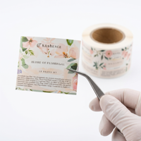 Étiquettes autocollantes personnalisées pour emballages de flacons de parfum, résistantes à l'eau et à l'huile, rouleaux d'étiquettes de luxe pour marques cosmétiques, autocollants avec logo.