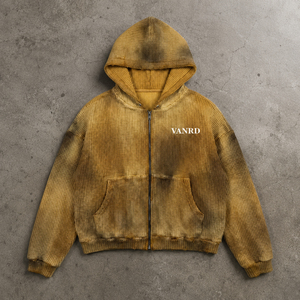 <span class=keywords><strong>Felpa</strong></span> <span class=keywords><strong>con</strong></span> cappuccio da uomo personalizzata in cotone pesante, <span class=keywords><strong>oversize</strong></span>, termica, <span class=keywords><strong>con</strong></span> <span class=keywords><strong>zip</strong></span>, in maglia waffle, effetto vintage distressed e lavaggio acido - Product Image 1