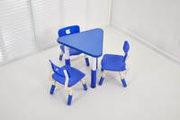Bureaux et chaises pour enfants en plastique coloré, modernes, réglables en hauteur, pour bébés et enfants, mobilier préscolaire