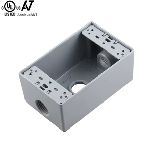Boîtier de sortie métallique homologué UL en alliage d'aluminium moulé sous pression, simple poste, étanche, pour prise GFCI ou interrupteur - Product Image 1